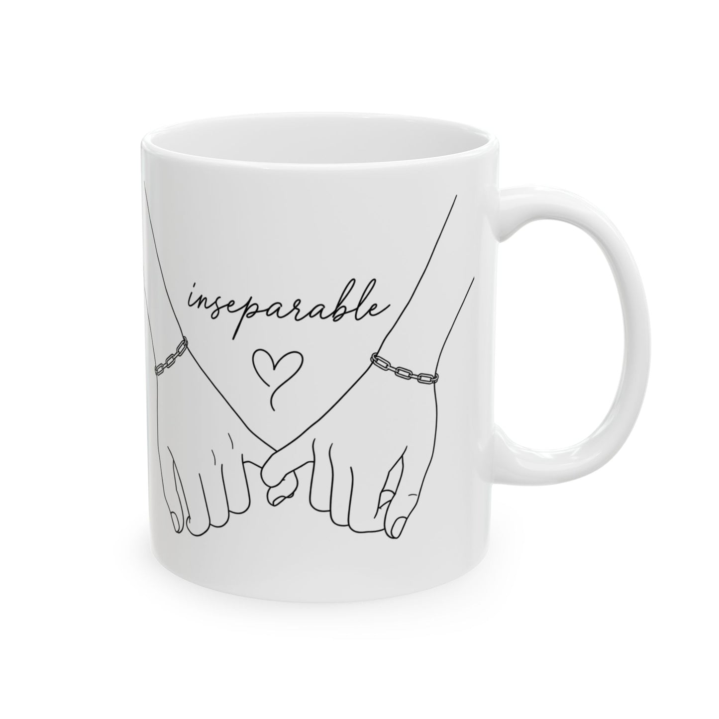 Inseparable Ceramic Mug, (11oz, 15oz)