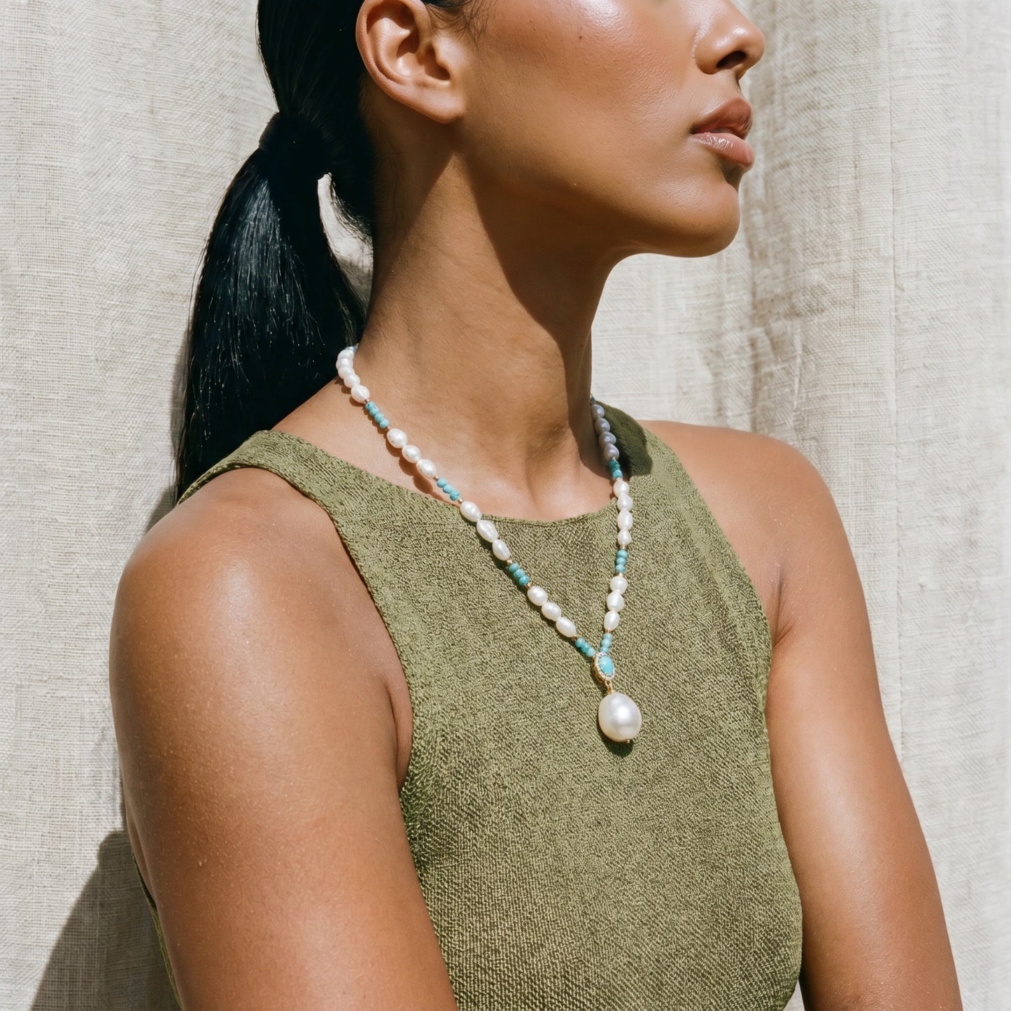 Aqua Bloom Necklace | Inseparable Jewelry