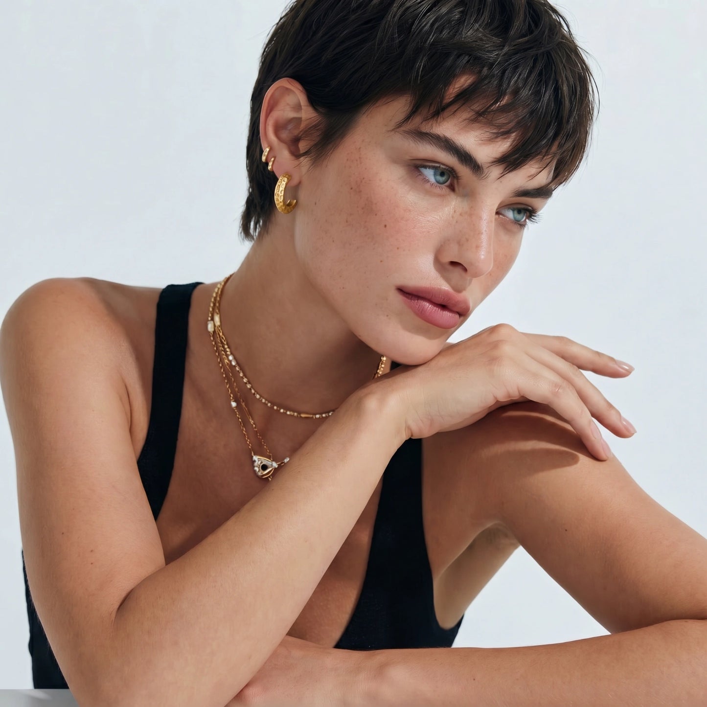 Dimpled Glow Hoops | Inseparable Jewelry